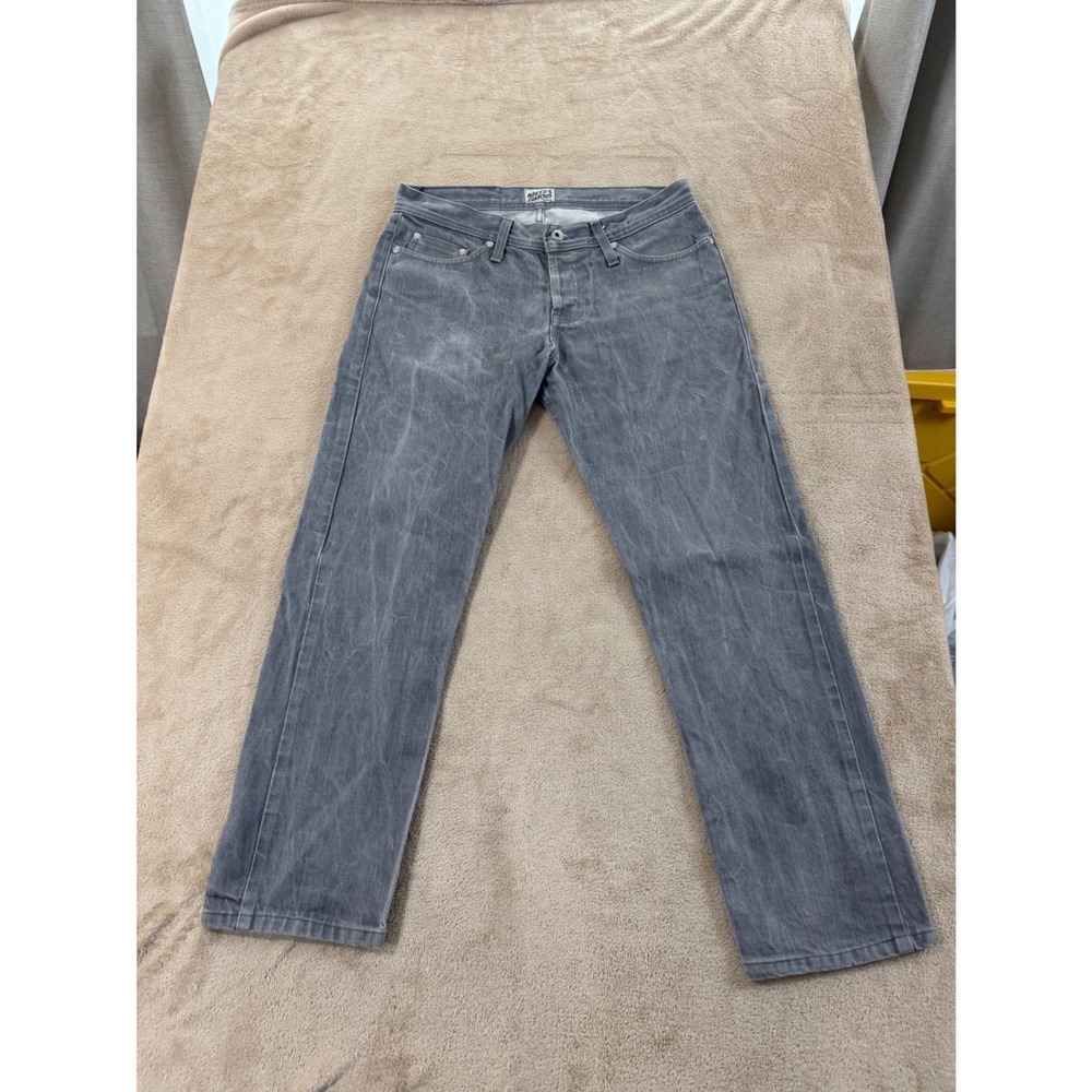 Naked & Famous Jeans denim pants Mens Size 31 Grey Selvedge Casual M Wash EUC